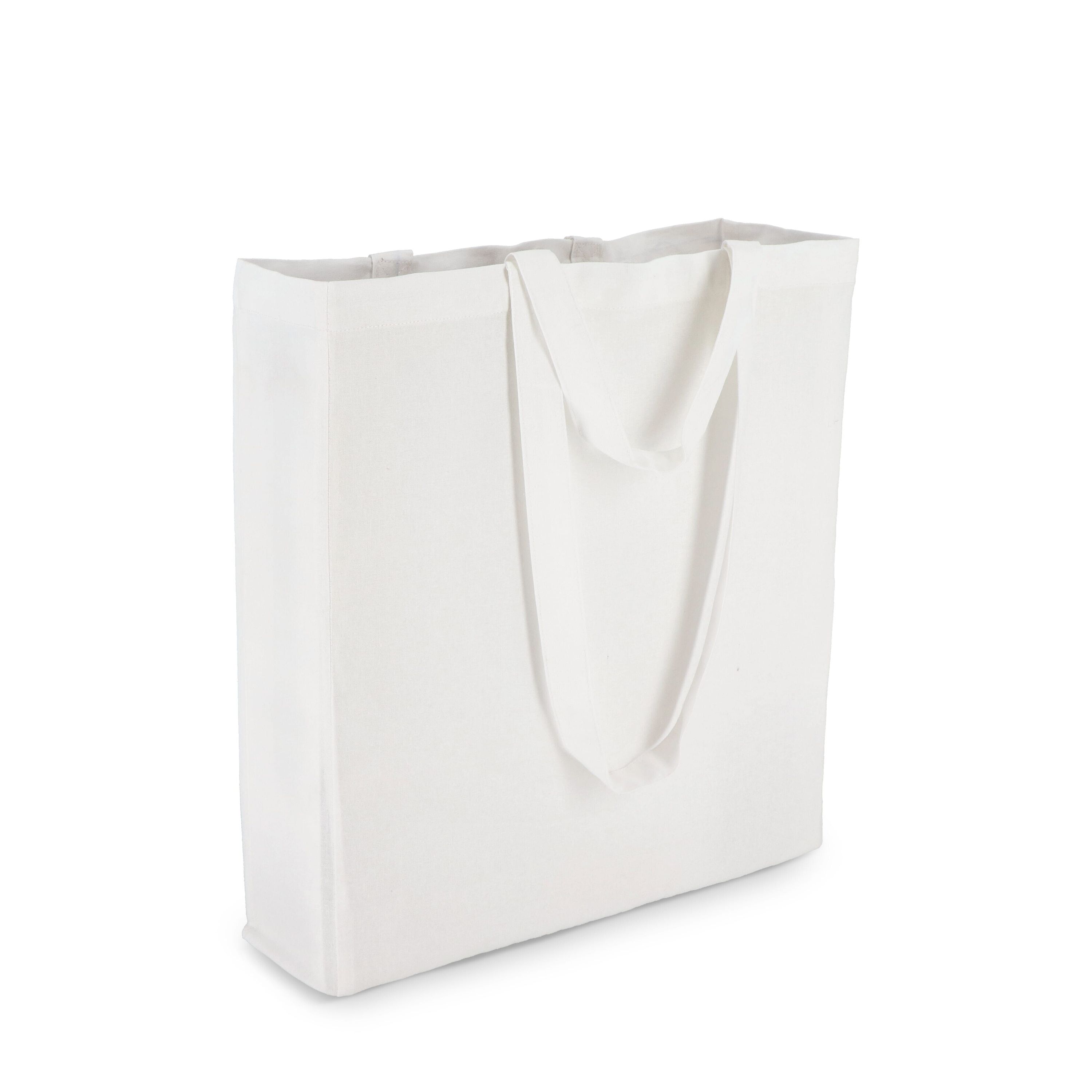 Tragetasche aus Baumwolle OEKO-TEX® 38 x 10 x 42cm 140g/m² - weiss-823