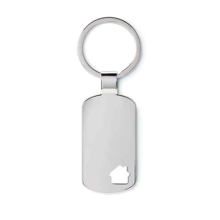 Schlüsselring Haus HOUSE KEY - mattsilber-858