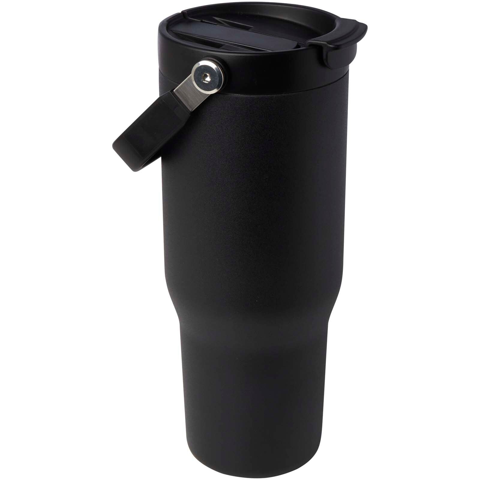 Bronx 900 ml RCS-zertifizierter Kupfer-Vakuum Isolierbecher aus Edelstahl mit Doppelfunktionsdeckel - schwarz-795