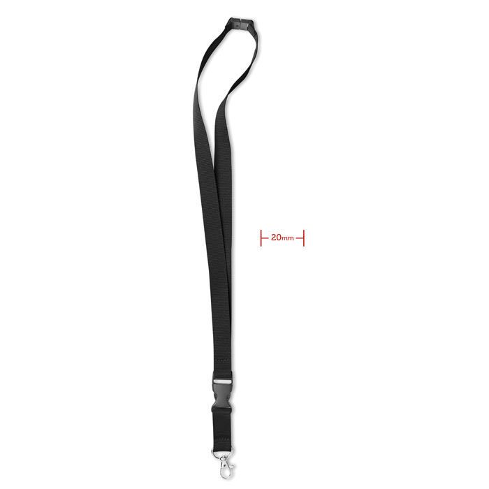 Lanyard mit Karabiner 20mm LANY - schwarz-242