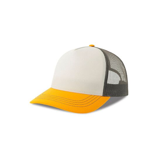 Rapper Canvas Cap Recycled - white - yellow - dark grey-259