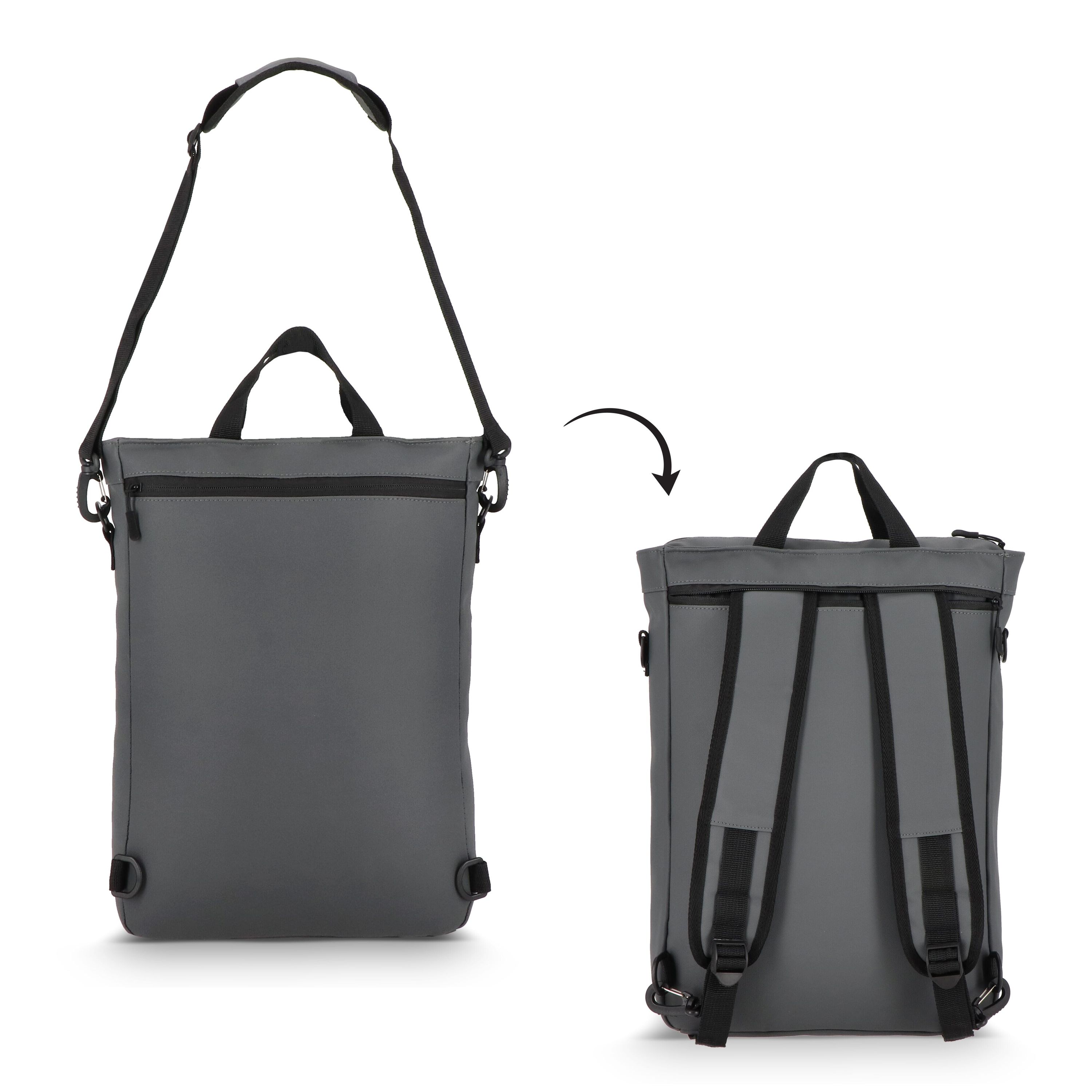 PU Kiew Laptop-Rucksack - grau-869