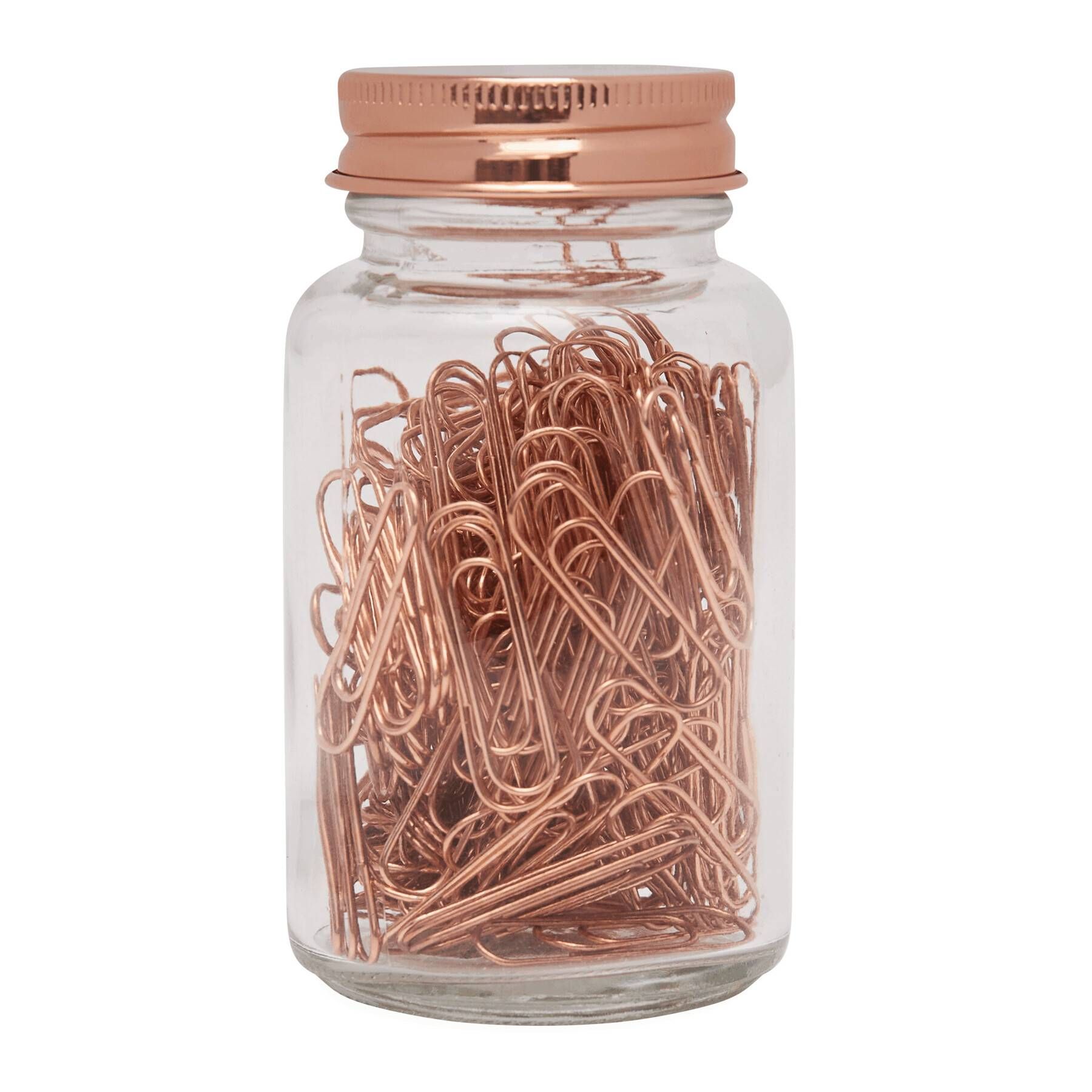 Büroklammern im Glas COPPER CLIP - kupfer-393