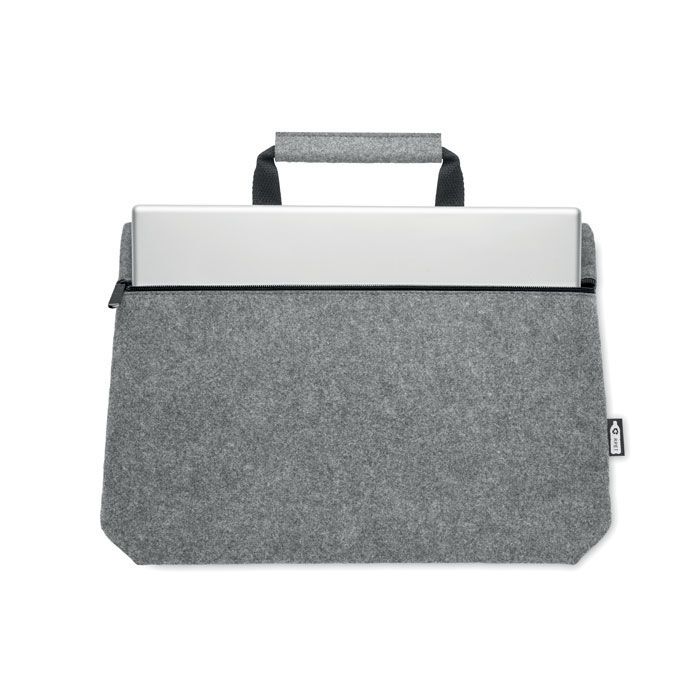 Laptop Tasche RPET-Filz TAPLA - grau-481