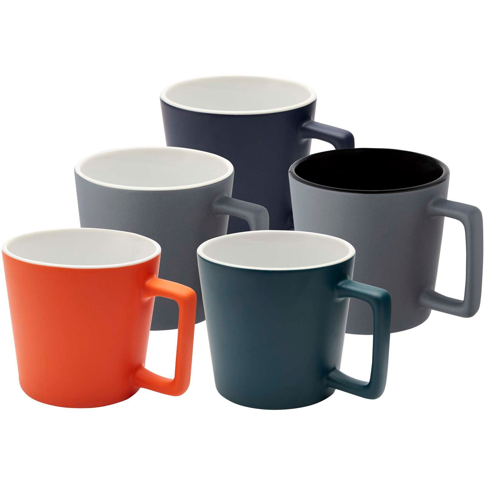 Cali 370 ml Keramiktasse mit matter Oberfläche - orange-962