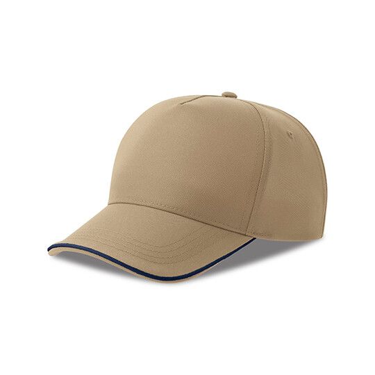Recy Five Piping Cap - khaki - navy-720