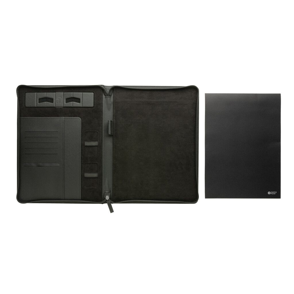 Swiss Peak Heritage RCS rPU A4 Portfolio mit Reißverschluss - schwarz-727