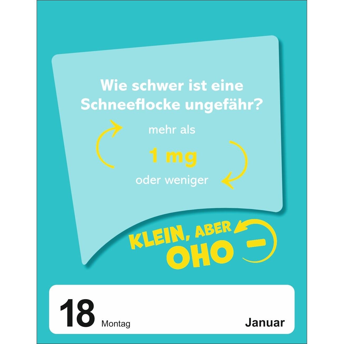 Was schätzt du denn? Tagesabreißkalender-91