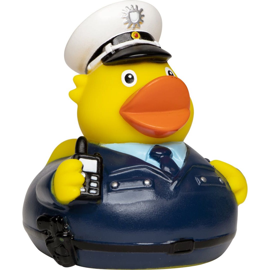 Quietsche-Ente Polizist - bunt-949
