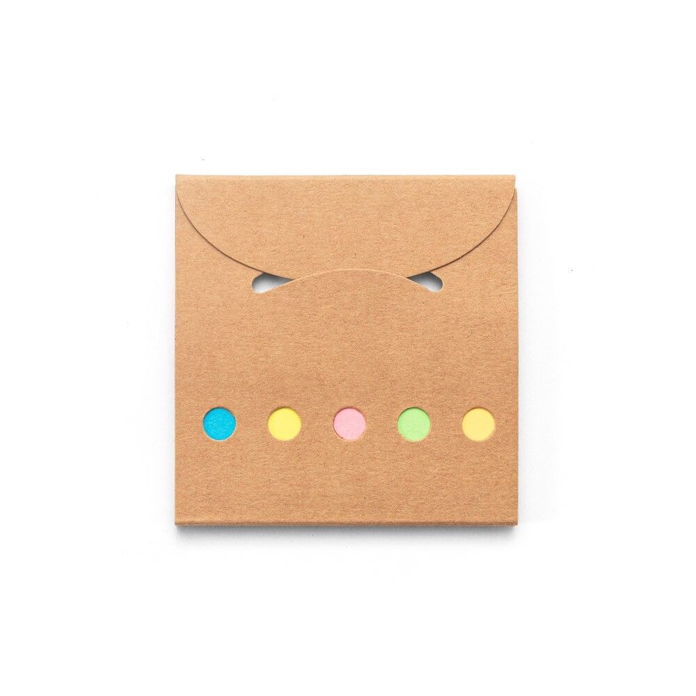 AINSLEY Büroset 2-in-1- aus 100 % Recyclingpapier mit 6 Haftnotizblöcken - natur-165