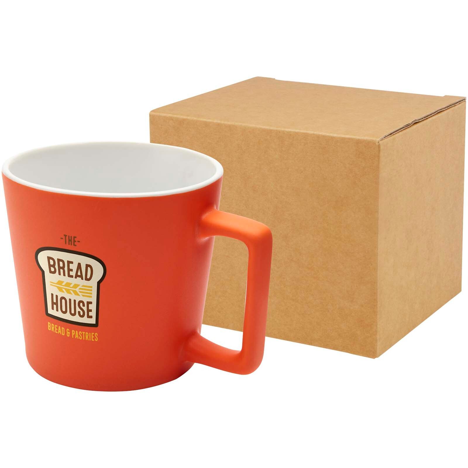 Cali 370 ml Keramiktasse mit matter Oberfläche - orange-26