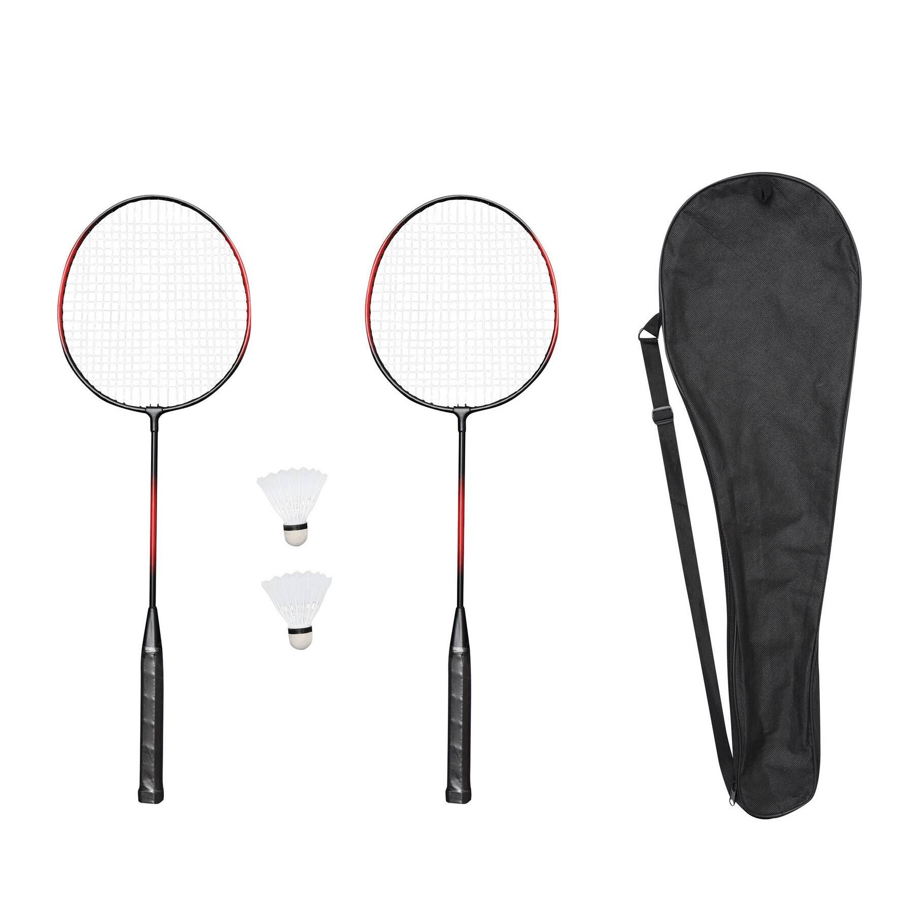 Badminton-Set SMASH - rot - schwarz-318