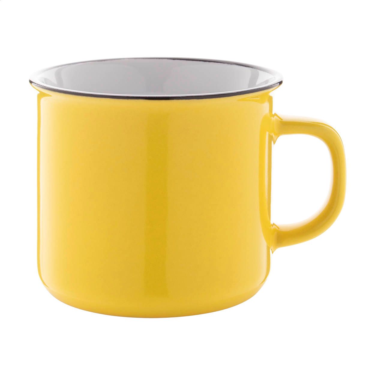 Woodstock Tasse, 300 ml - gelb - weiß-587