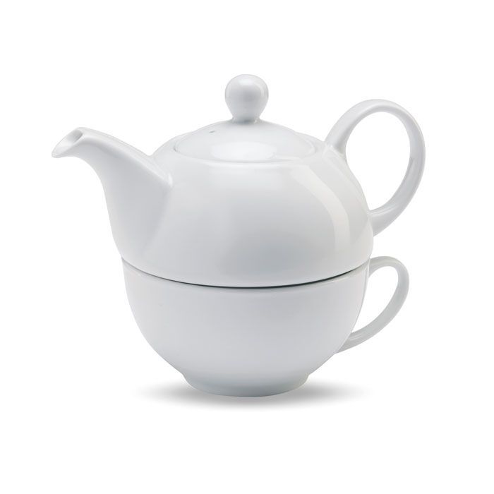 Tee-Set 400ml TEA TIME - weiß-497