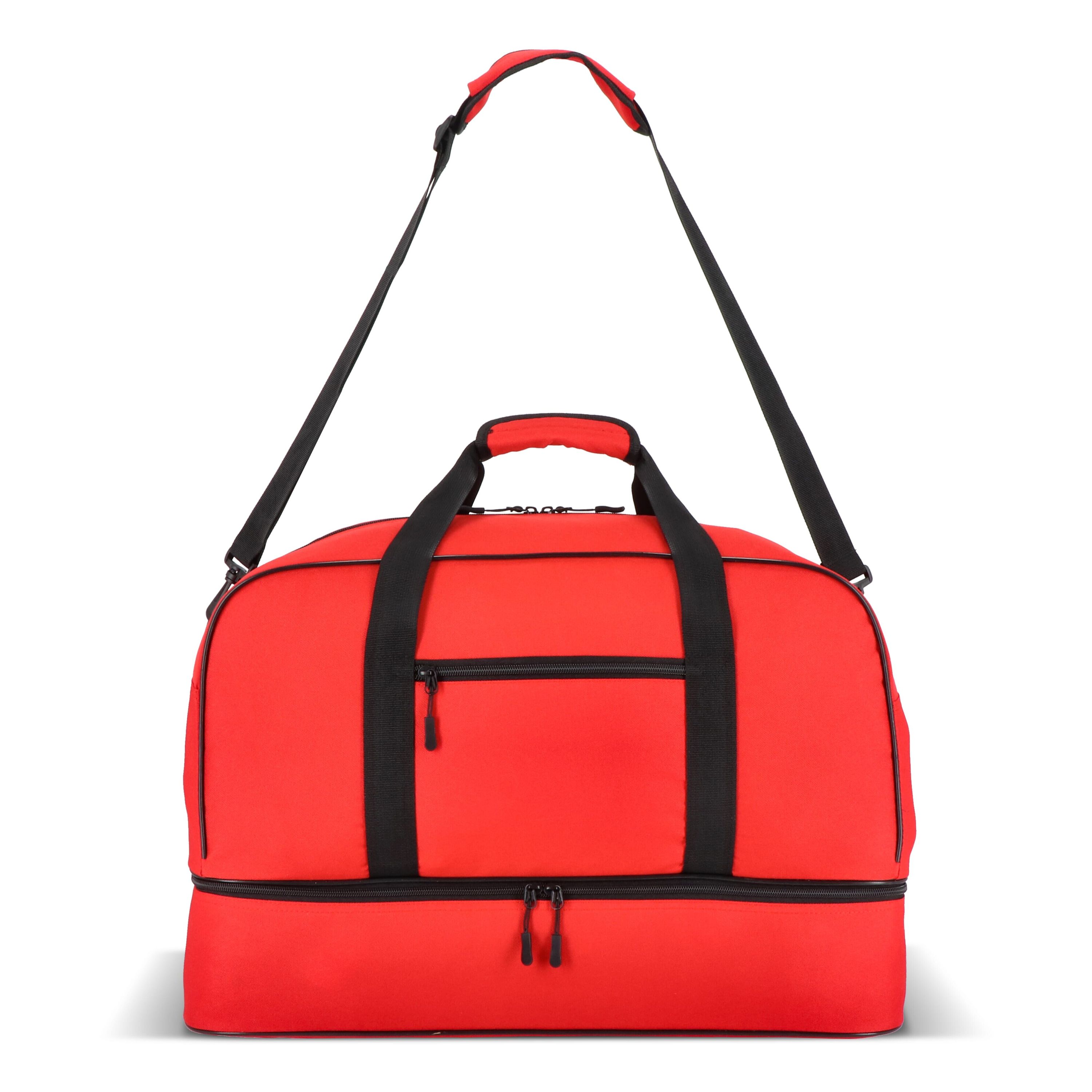 R-PET 600D Sport- und Reisetasche 55,5 x 25 x 36 cm 50 l - rot-245