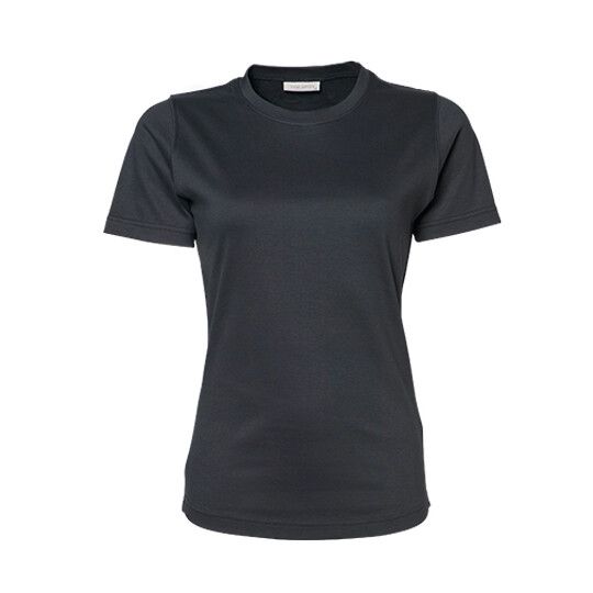 Women´s Interlock Tee - dark grey solid-1