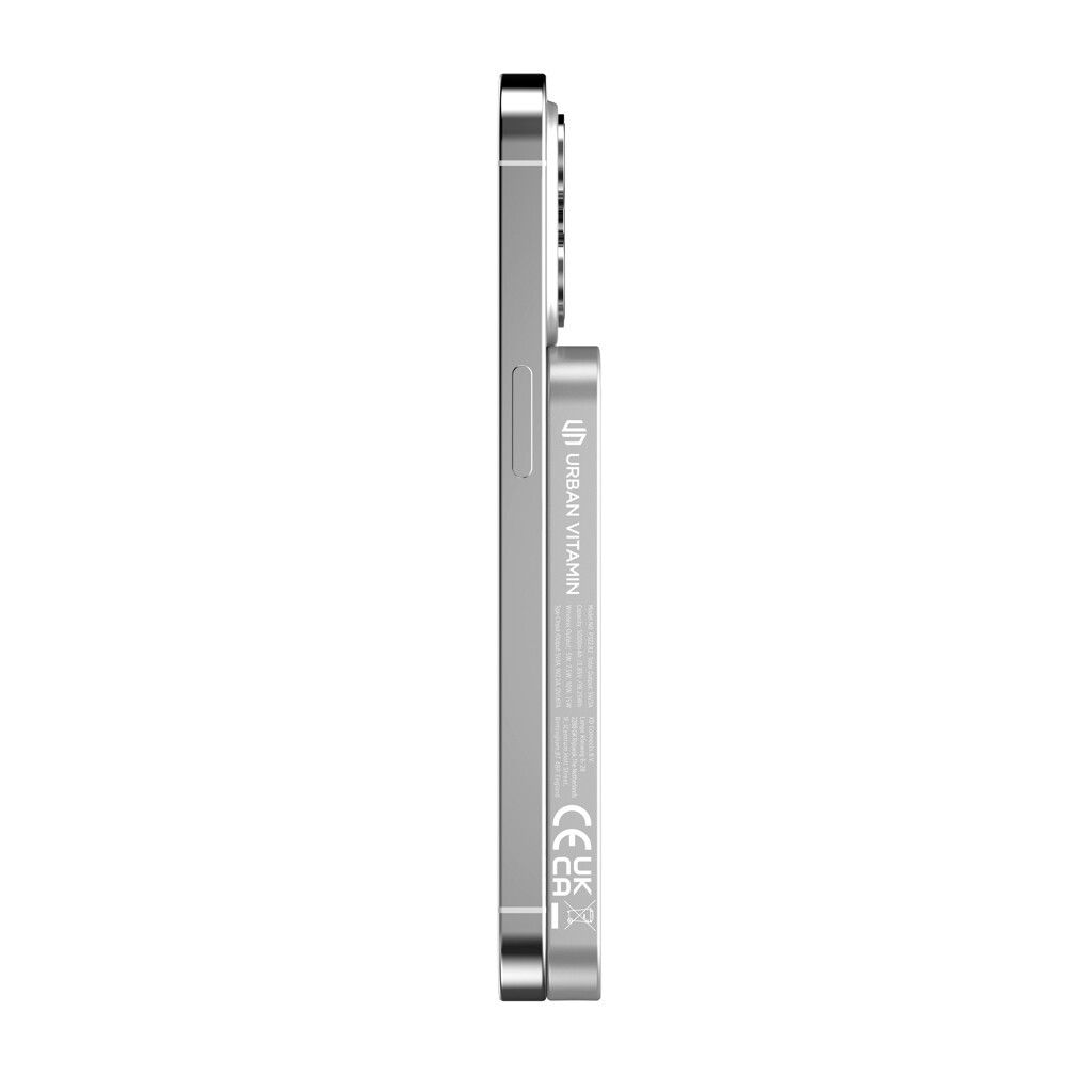 Urban Vitamin Richmond 5000mAh Powerbank aus RCS Plastik/Alu - silber-406