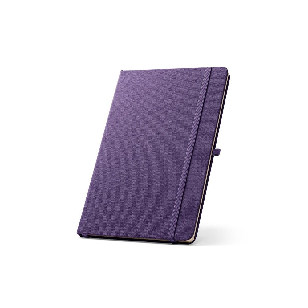 ANNE A5 Notizbuch aus recyceltem Polyester (100% rPET) mit linierten Seiten - violett-636