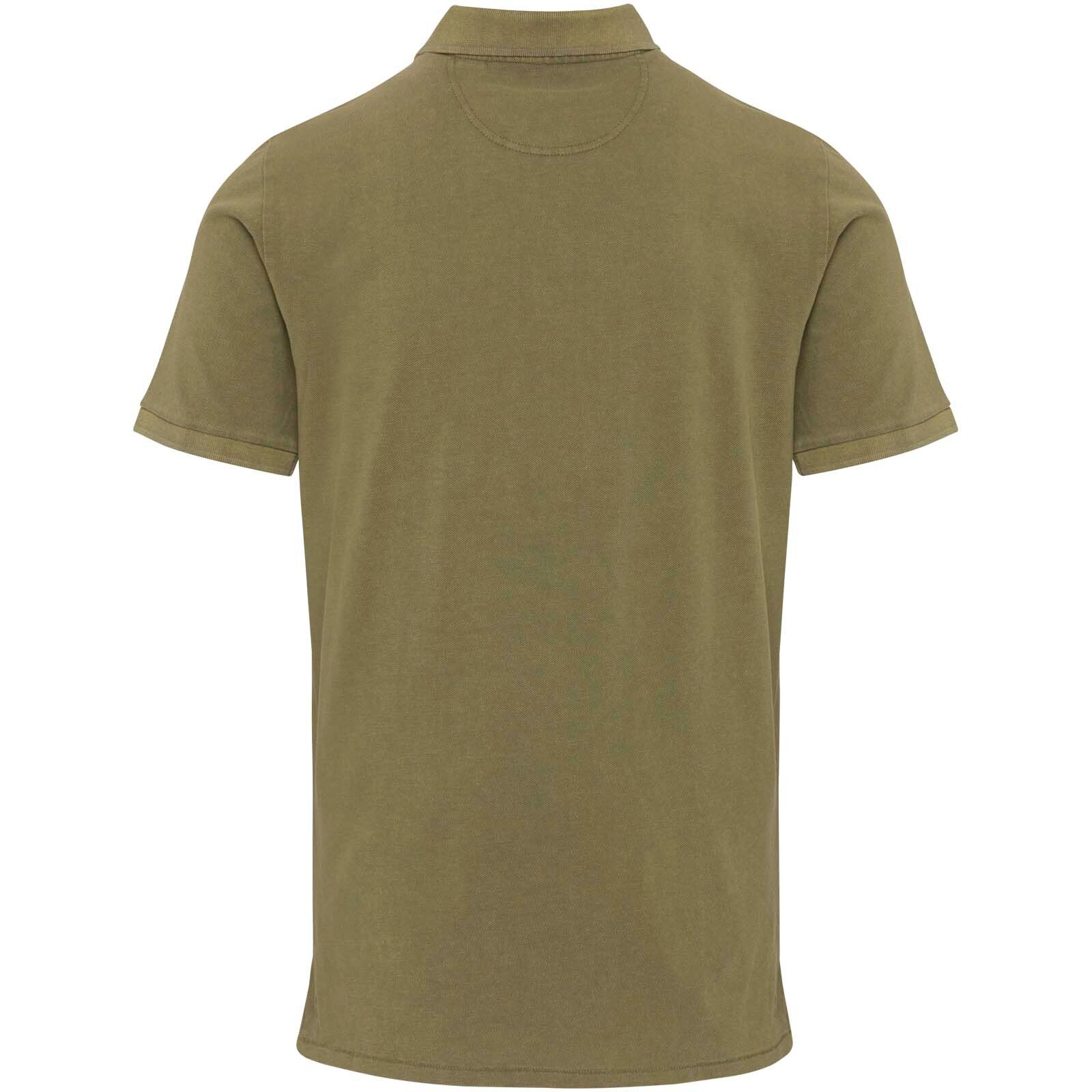 Calgary Poloshirt für Herren im Washed Look, 200 g/m2 - waldgrün-655