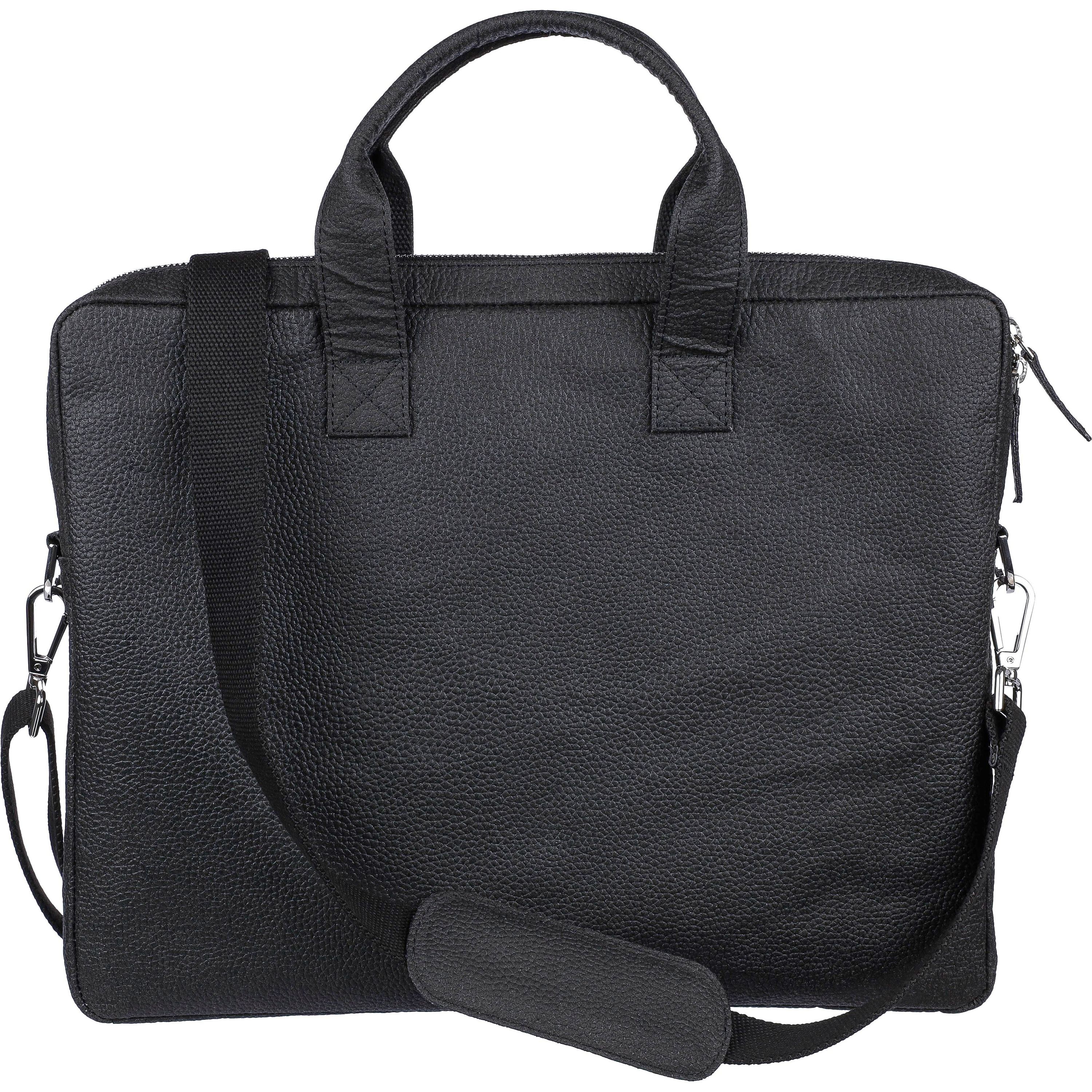 Laptoptasche Lillian aus Tomatenleder - schwarz-123