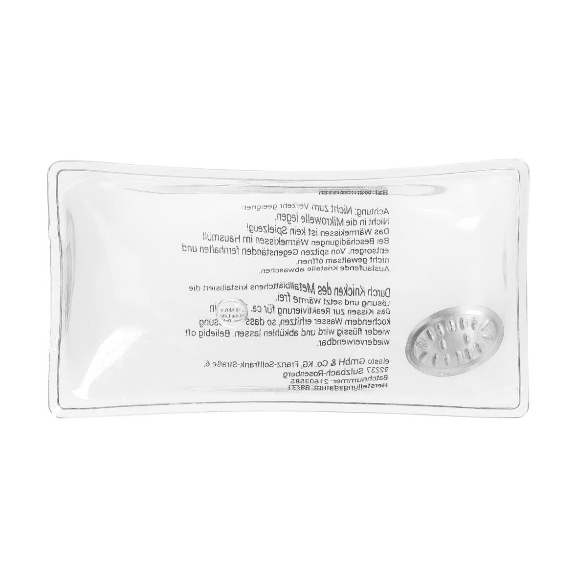 Gel-Wärmekissen Rechteck - transparent-484
