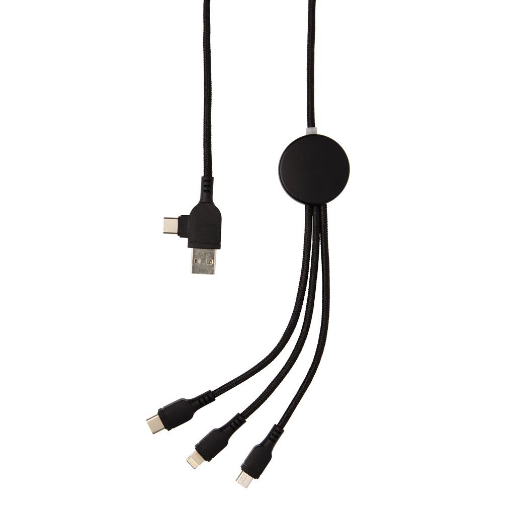 Light-Up Logo 6-in-1 Kabel - schwarz-502
