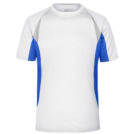 Men´s Running-T - white - royal-357
