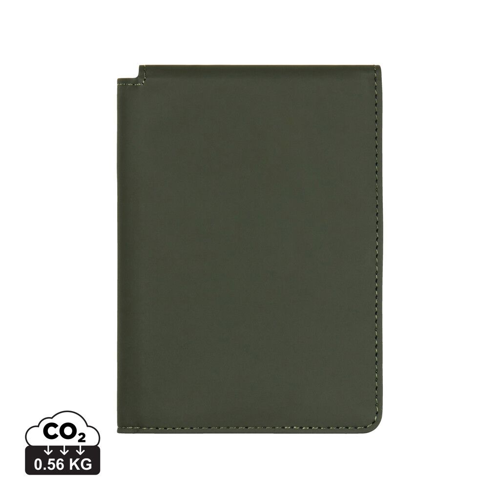 VINGA Baltimore RCS recycelte Polyester-RFID-Reisepasshülle - grün-591