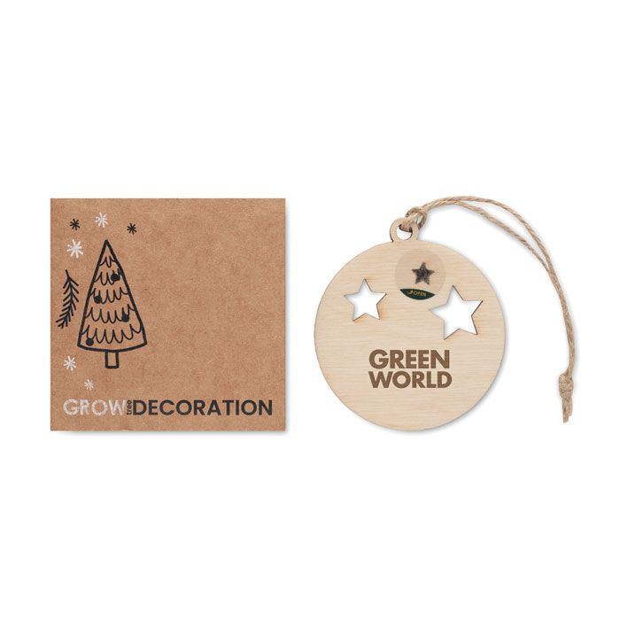 Weihnachtsschmuck Kugel ROSEED - holz-810