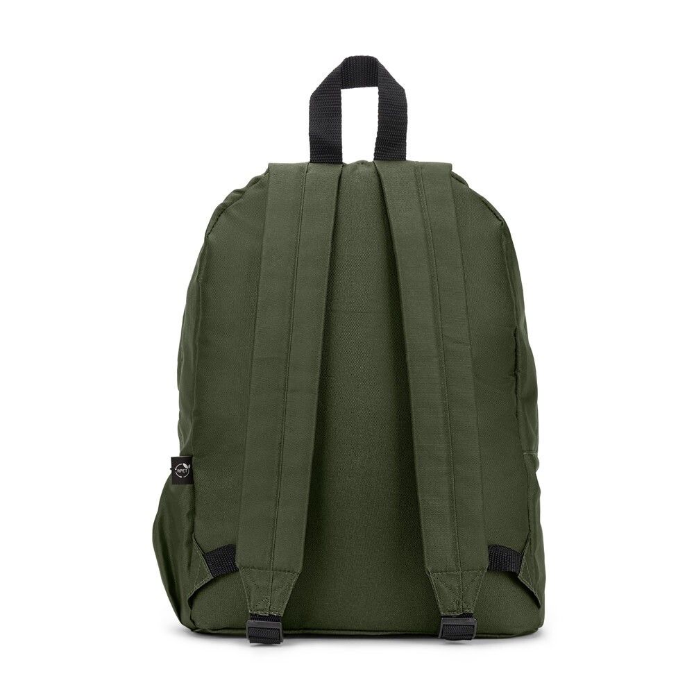 ROSARIO Klassischer Rucksack mit zeitlosem Design aus recyceltem 600D Polyester - dunkelgrün-933