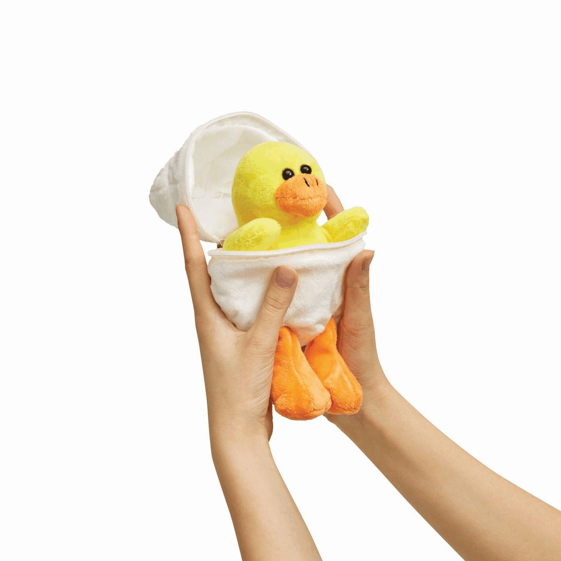 Plüsch-Ente LENI - gelb - orange - weiß-774