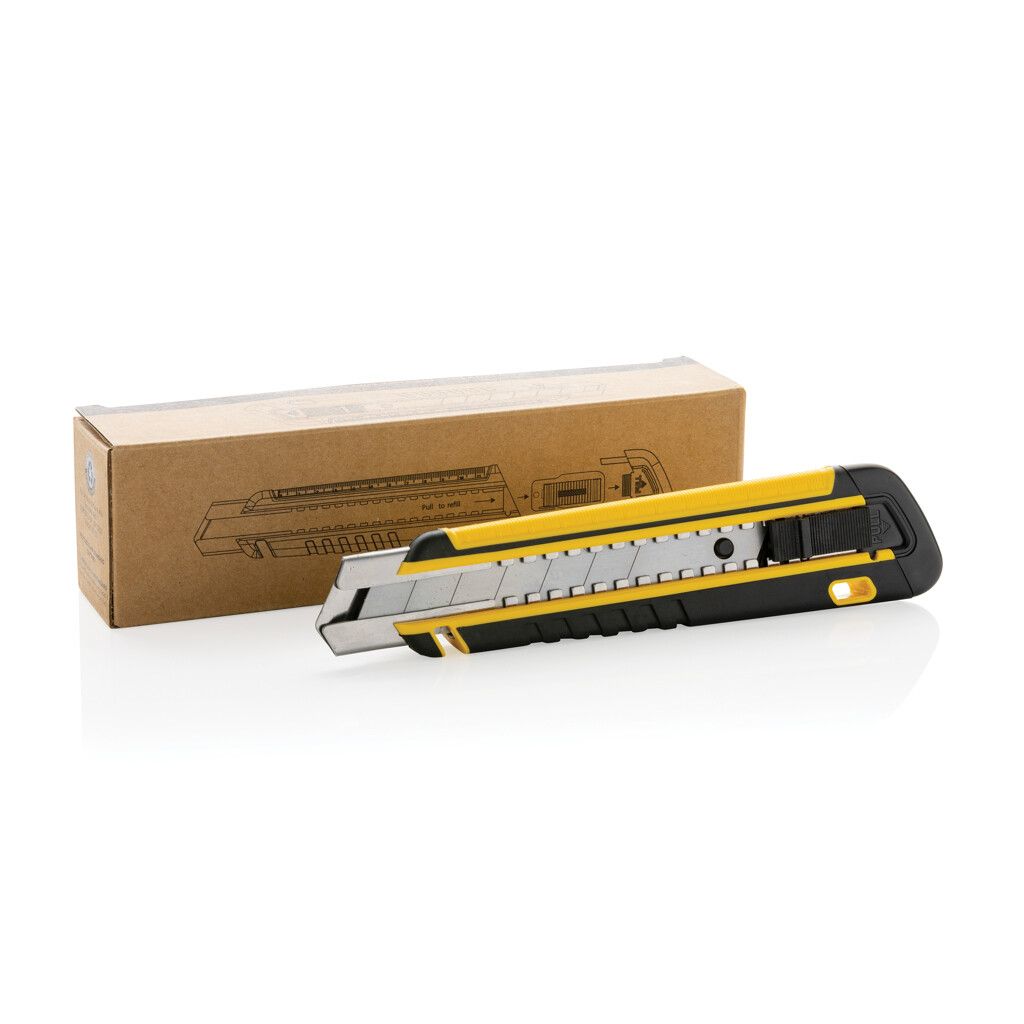 Nachfüllbares RCS Abbrechmesser mit Soft-Grip - gelb-964