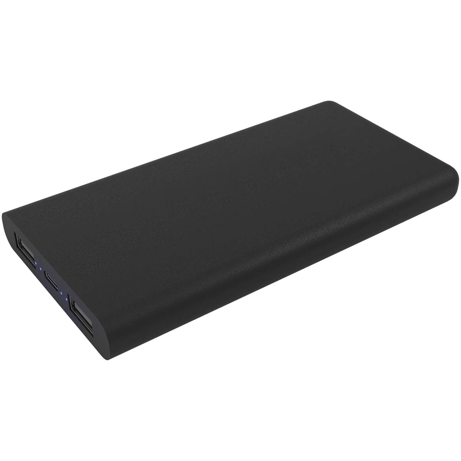 SCX.design P40 10.000 mAh kabellose Powerbank mit Leuchtlogo  - schwarz-668