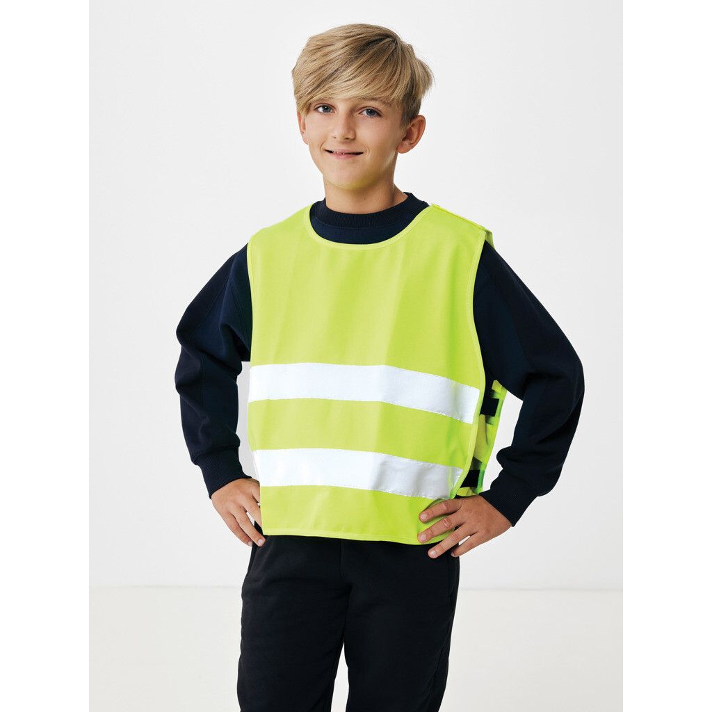 Sicherheitsweste aus GRS recyceltem PET 7-12 Jahre - gelb-522