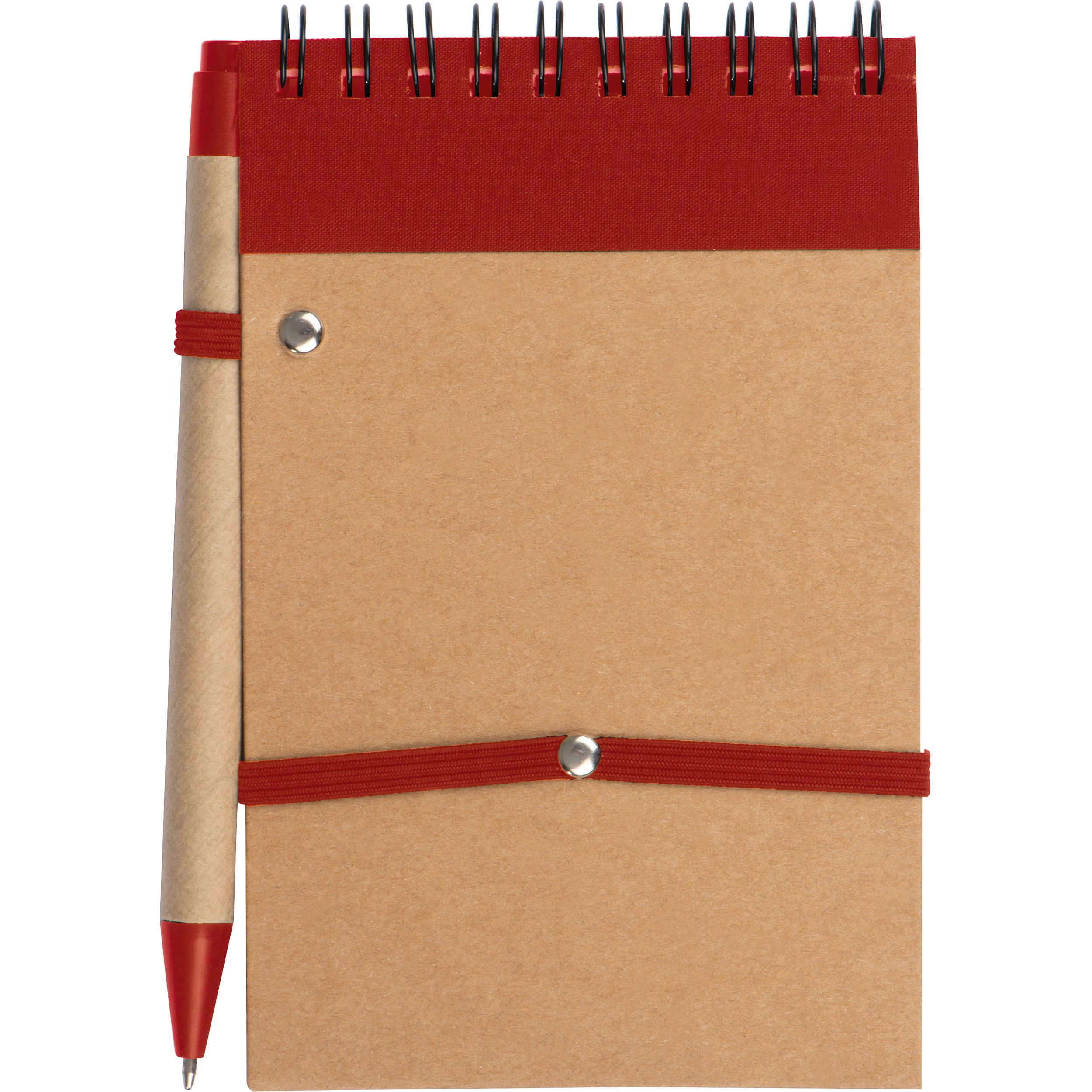 Ringbuch mit Kugelschreiber und "To do Liste" EUGENIO - rot-590