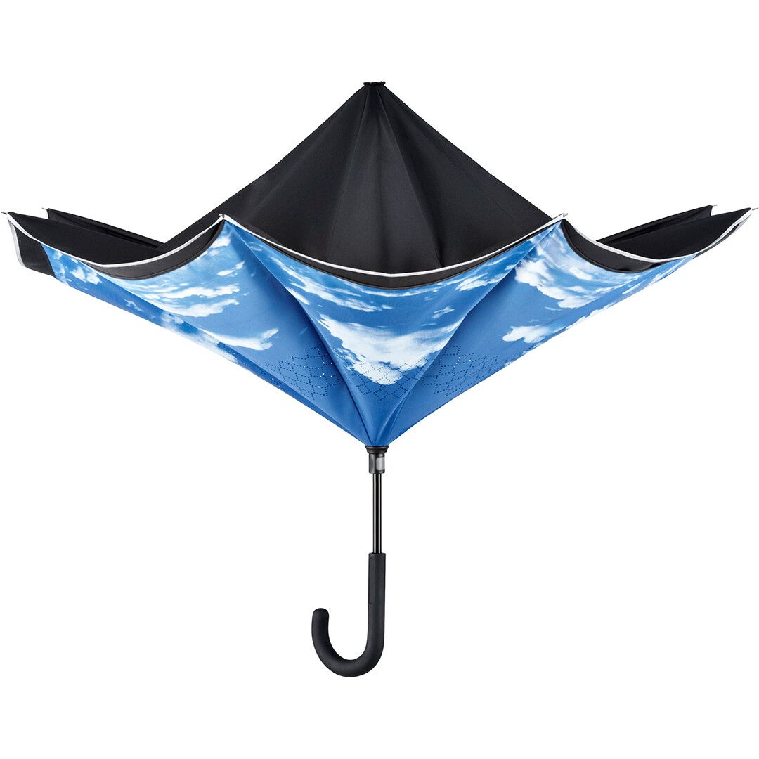 Stockschirm FARE® Contrary Ø109 cm - schwarz - wolken - design-796