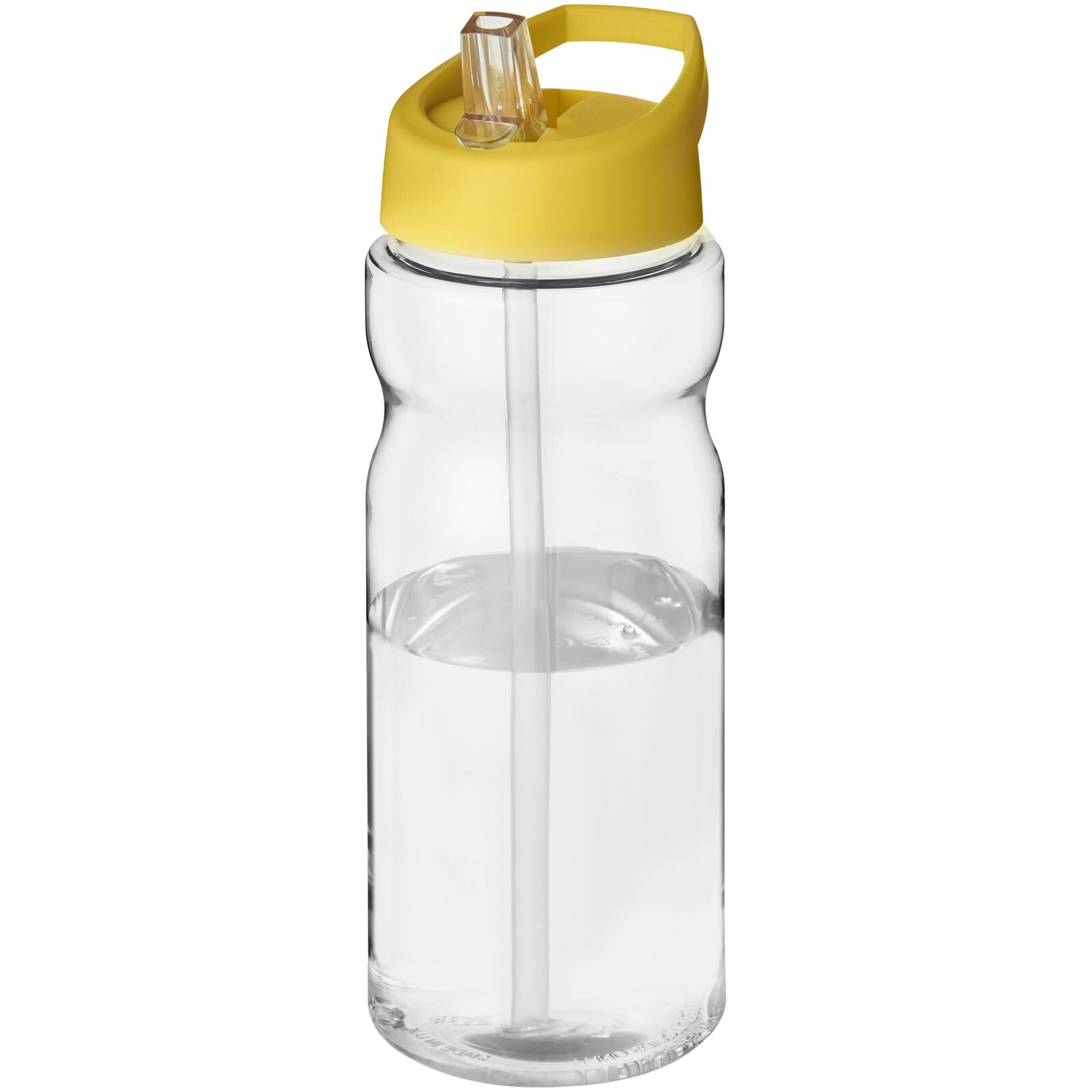 H2O Active Base 650 ml Sportflasche mit Ausgussdeckel - transparent -  gelb-419