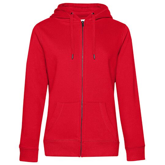 QUEEN Zipped Hood Jacket_° für Damen - red - S-839