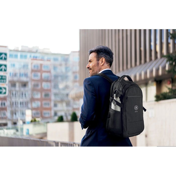 Laptop-Rucksack 600D RPET HANA - schwarz-868