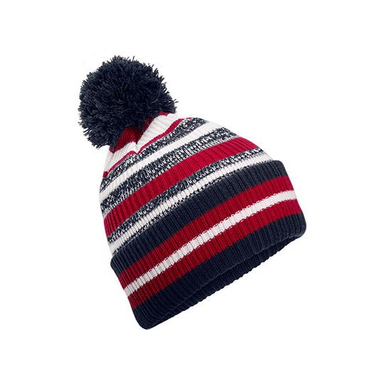 Multi-Sport Fan Beanie - french navy - classic red - white-198