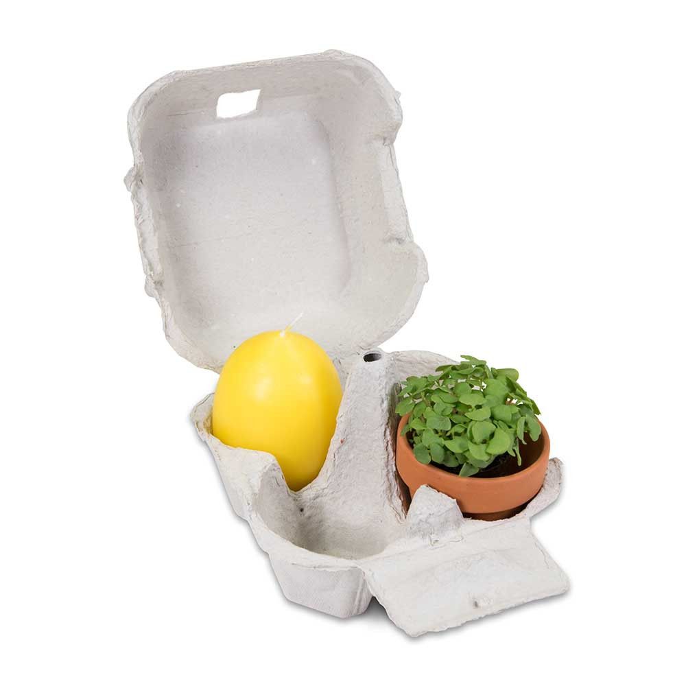 Das Gelbe vom Ei - mit Tontöpfchen und Eierkerze-552