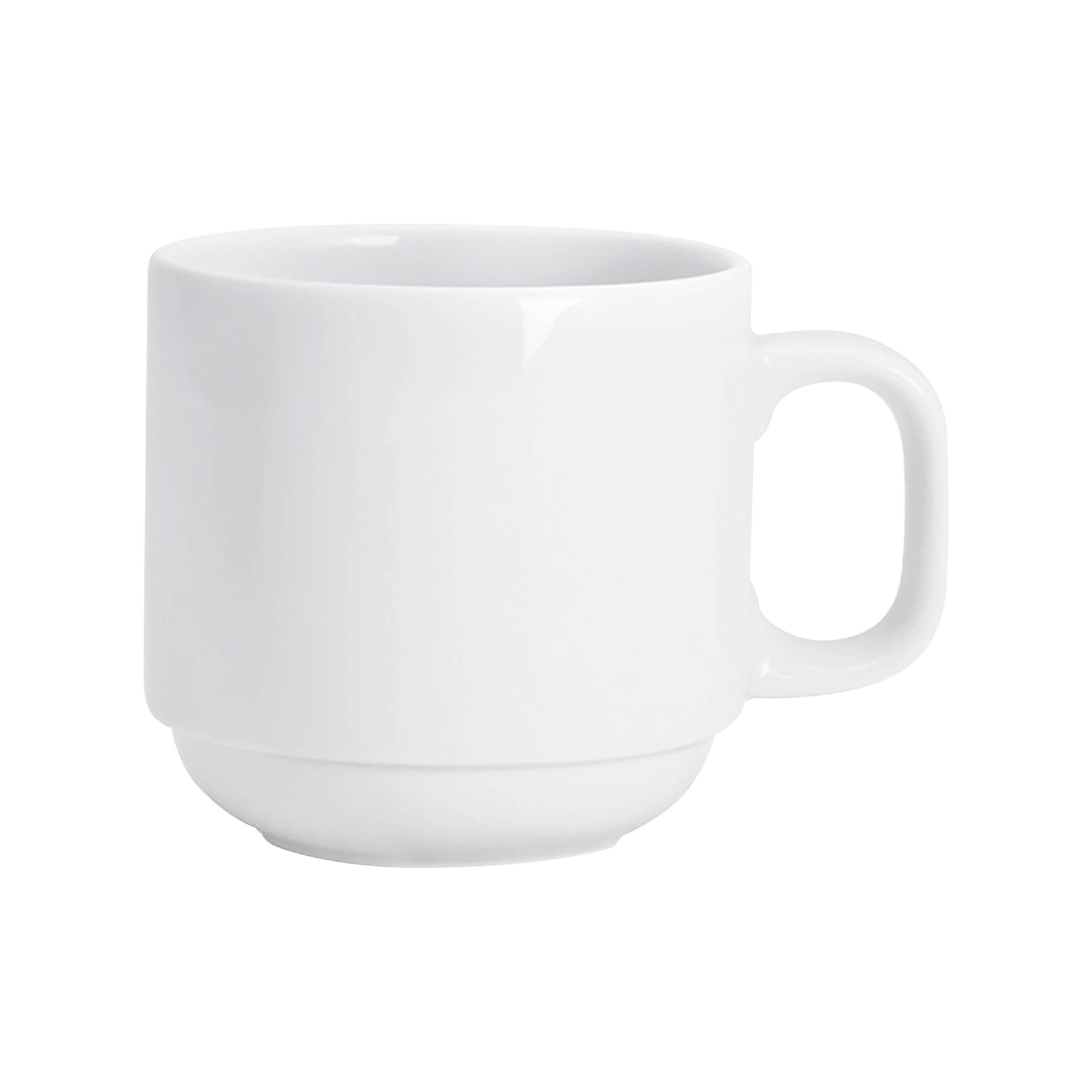 Amara Porzellantasse mit Eichstrich 200 ml - weiß-695