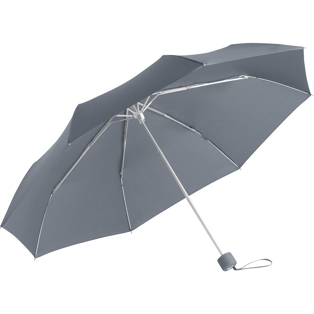 Alu-Mini-Taschenschirm Ø90 cm - grau-989
