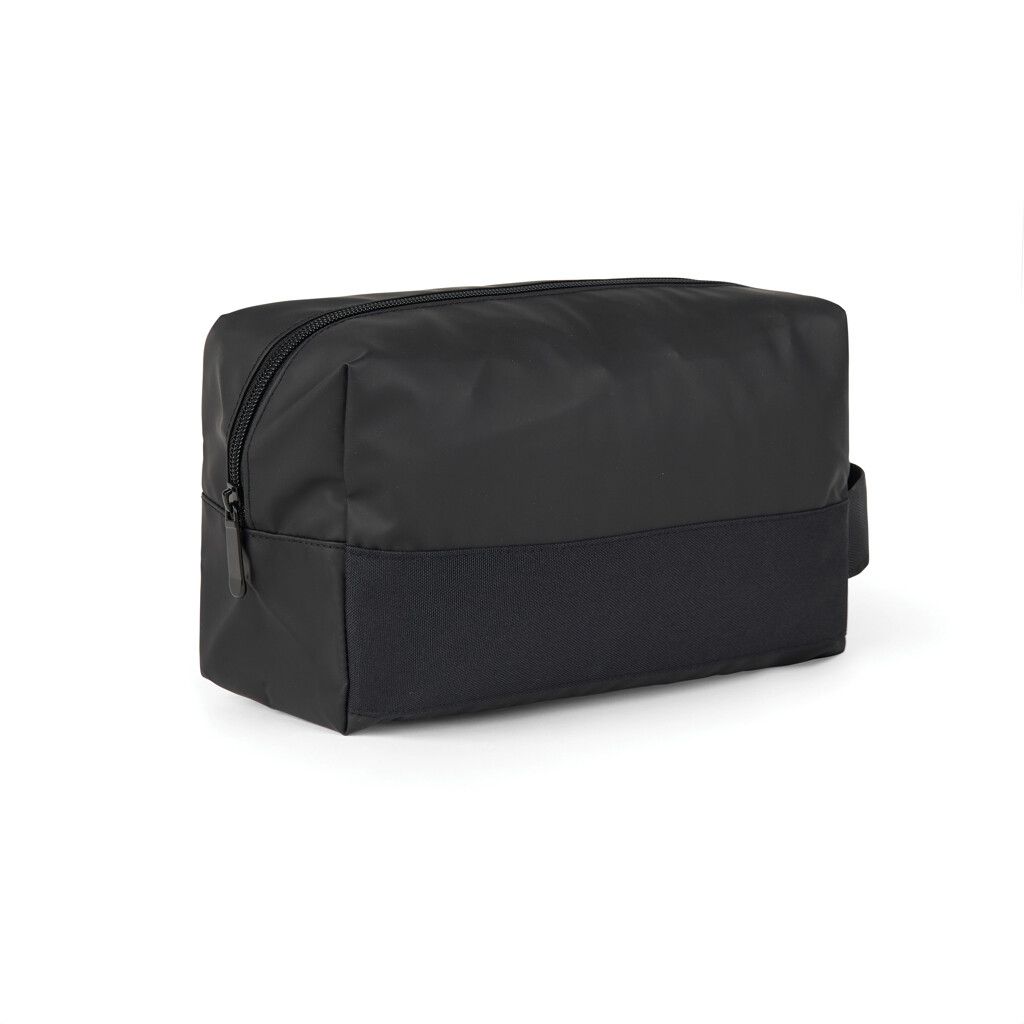 VINGA Livorno Kulturbeutel aus GRS recyceltem Polyester - schwarz-563