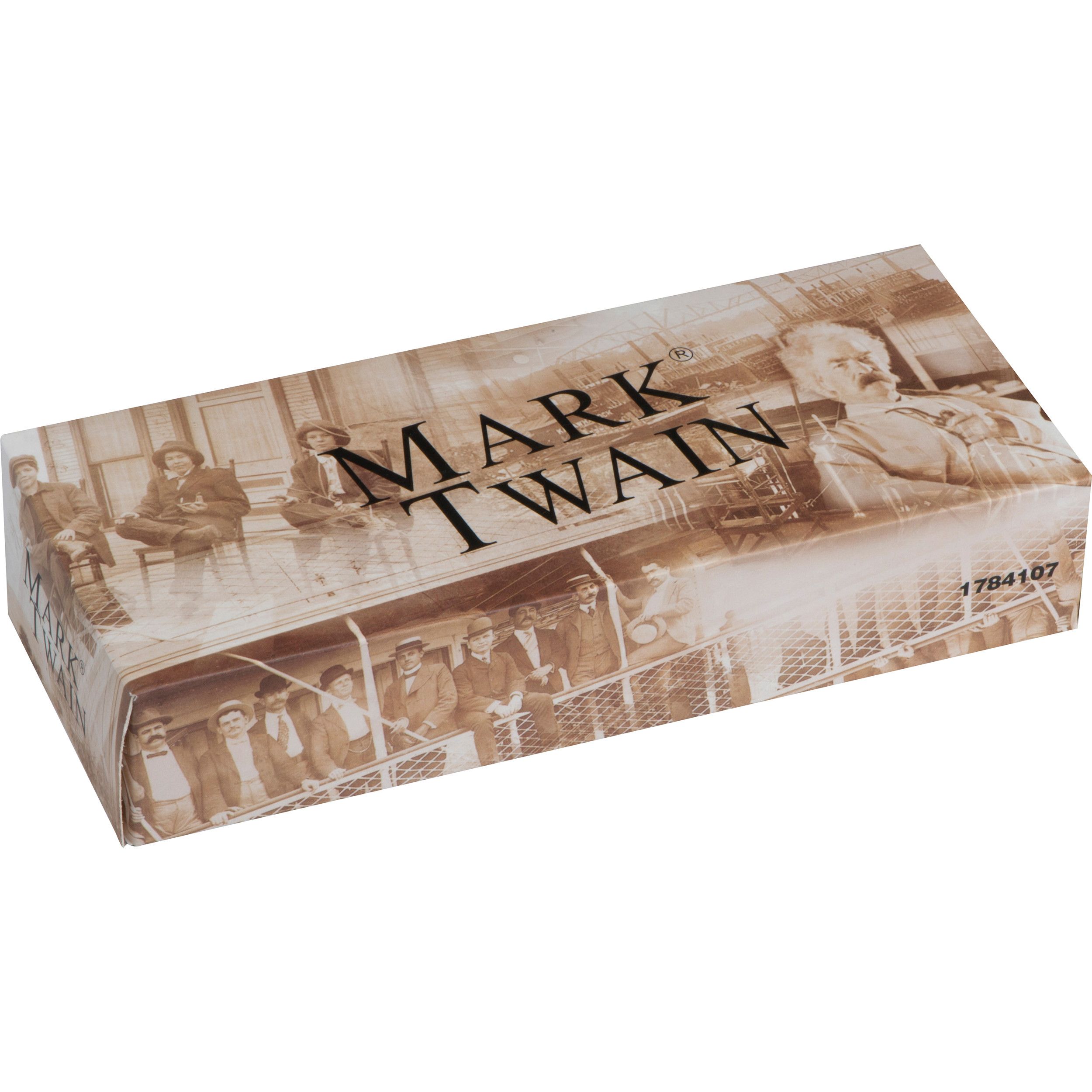 Mark Twain Kugelschreiber aus Metall - silbergrau-705