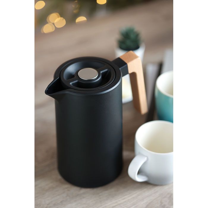 Doppelwandige Kanne 1L SERVIR - schwarz-400