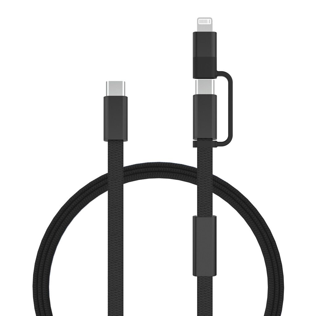 Arc RCS 60W 120cm 2-in-1 Schnellladekabel - schwarz-379