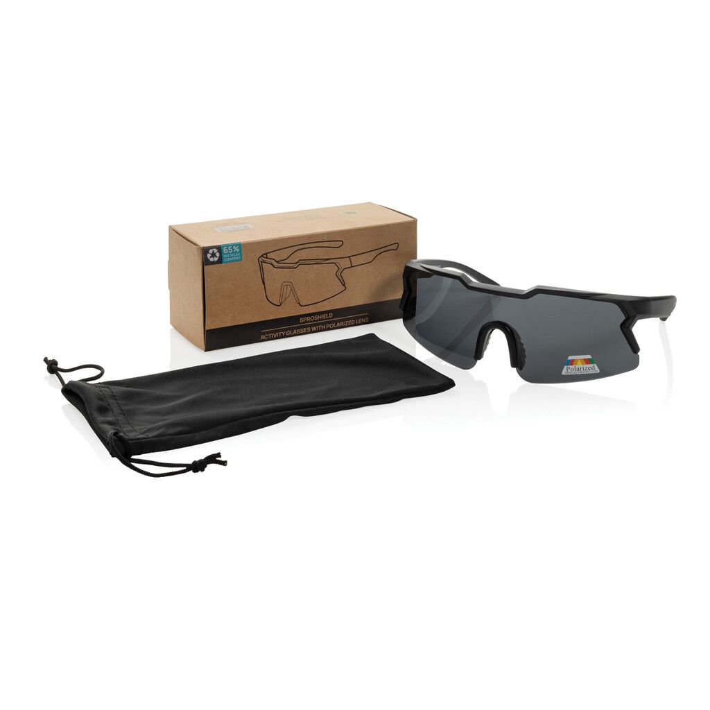 SproShield RCS Sportbrille mit polarisierten Gläsern - schwarz-251