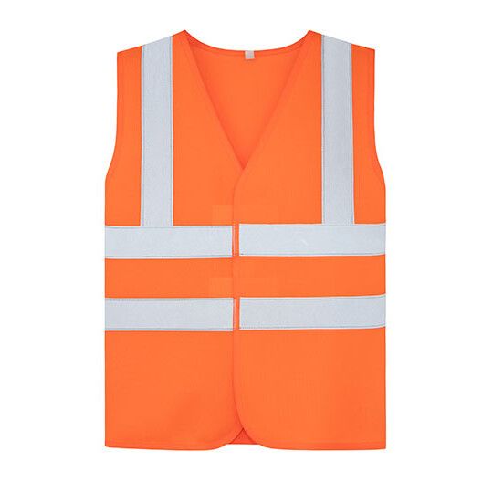Childrens Safety Vest Esbjerg - 4 Reflective Stripes - signal orange-837