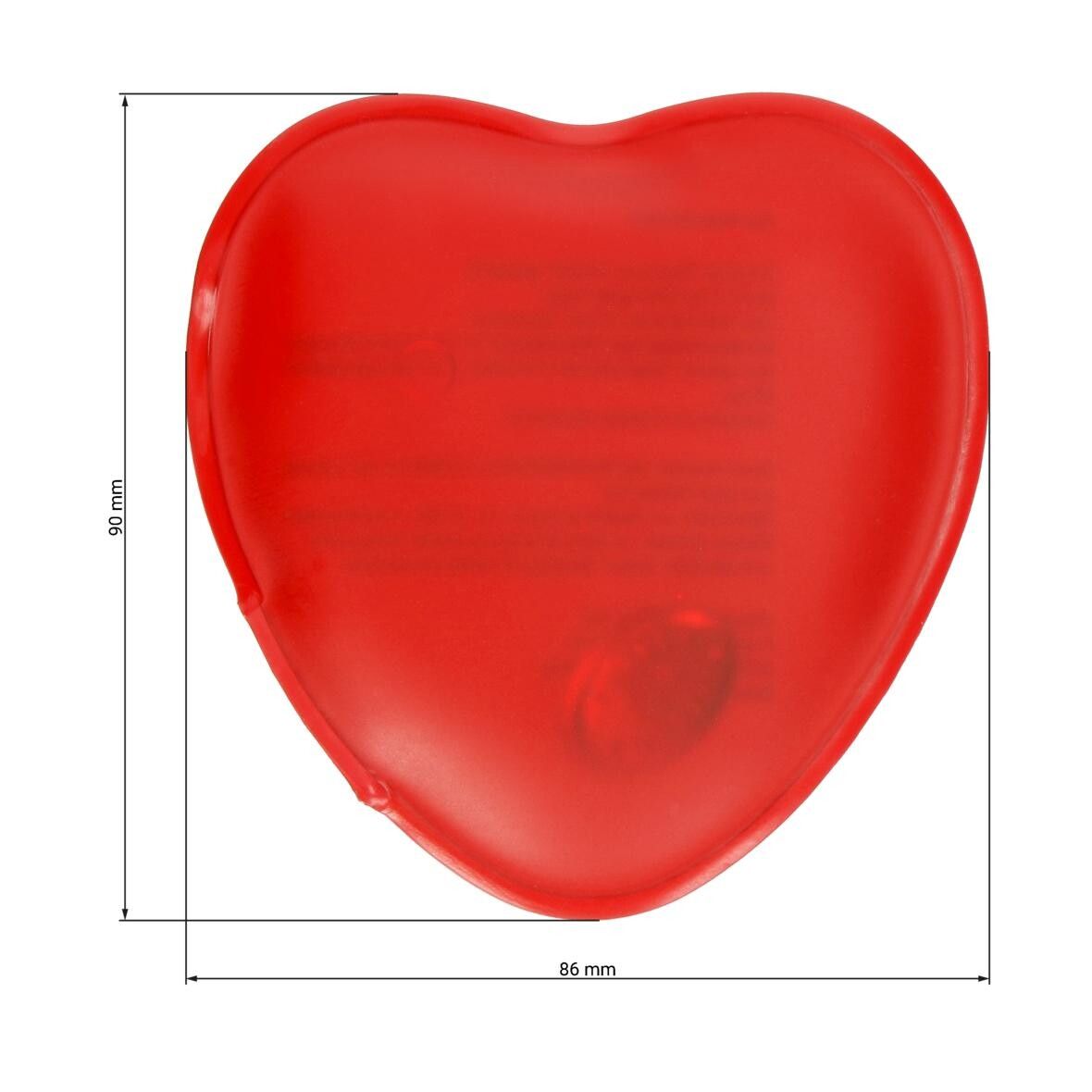 Gel-Wärmekissen Herz, klein - rot-607
